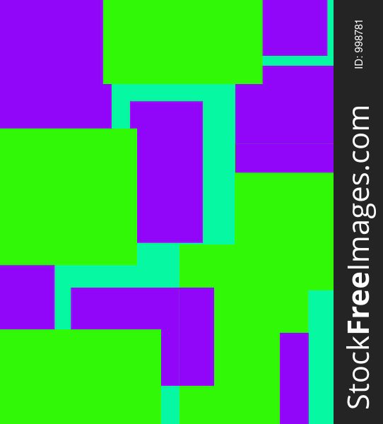 An abstract color background made from squares. An abstract color background made from squares.