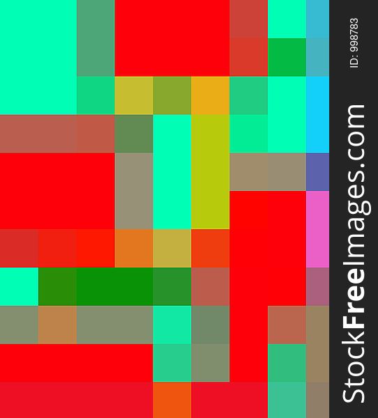 An abstract  color background made from squares. An abstract  color background made from squares.