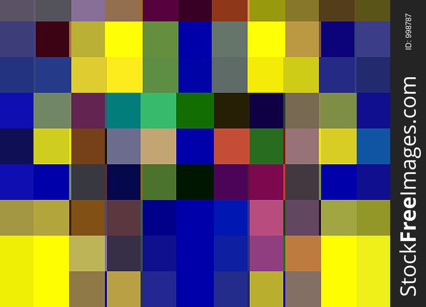 An abstract color background made from squares. An abstract color background made from squares.