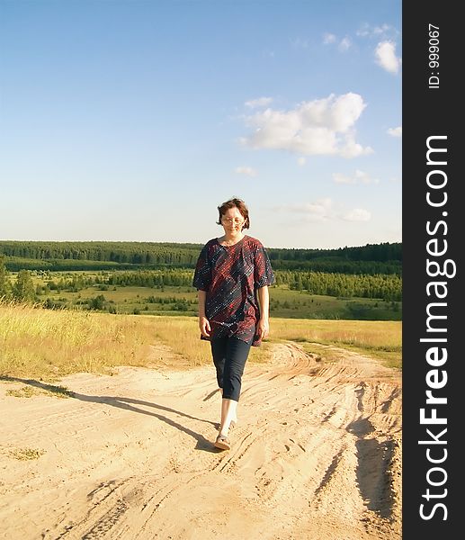 Woman In Field