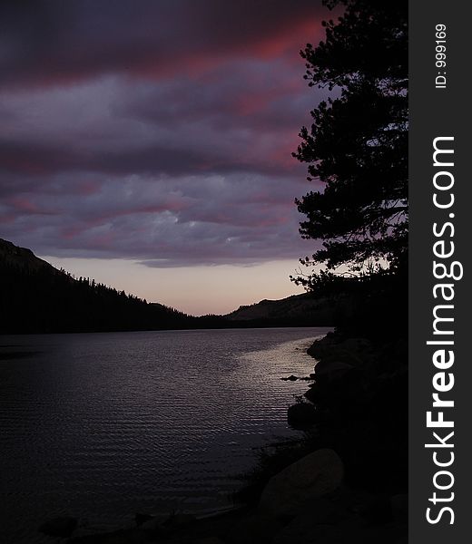 Sunset at Tenaya Lake, Yosemite National Park