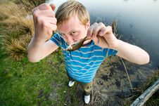 Fine Catch Of Fish Royalty Free Stock Photo