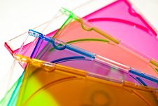 Colored Cd /dvd Cases Royalty Free Stock Images Colored Cd /dvd Cases Royalty Free Stock Images