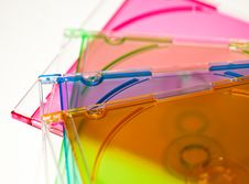Colored Cd /dvd Cases Stock Image Colored Cd /dvd Cases Stock Image