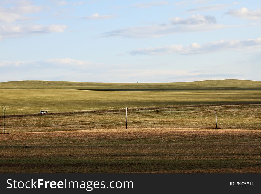 Grassland in neimenggu province,china