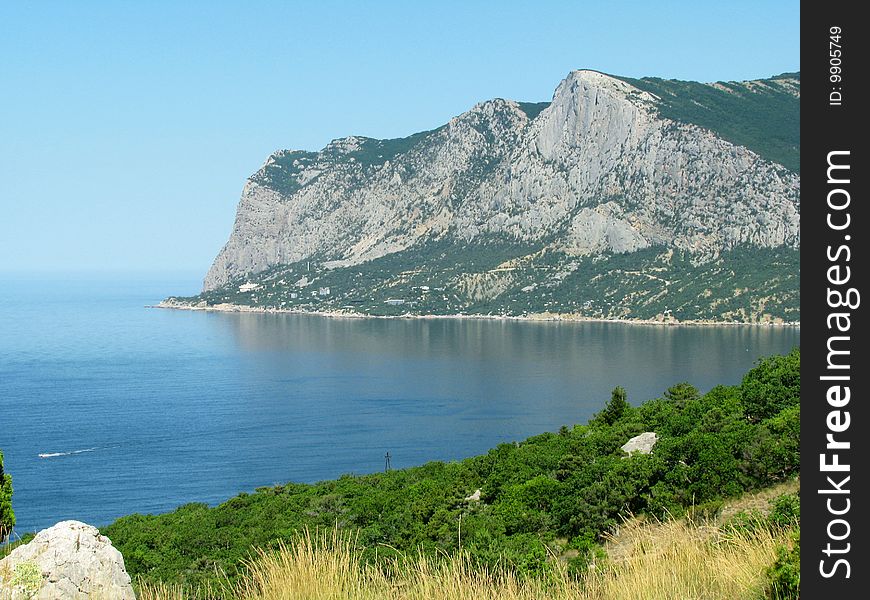 Bay of Laspi in Crimea the Black sea. Bay of Laspi in Crimea the Black sea