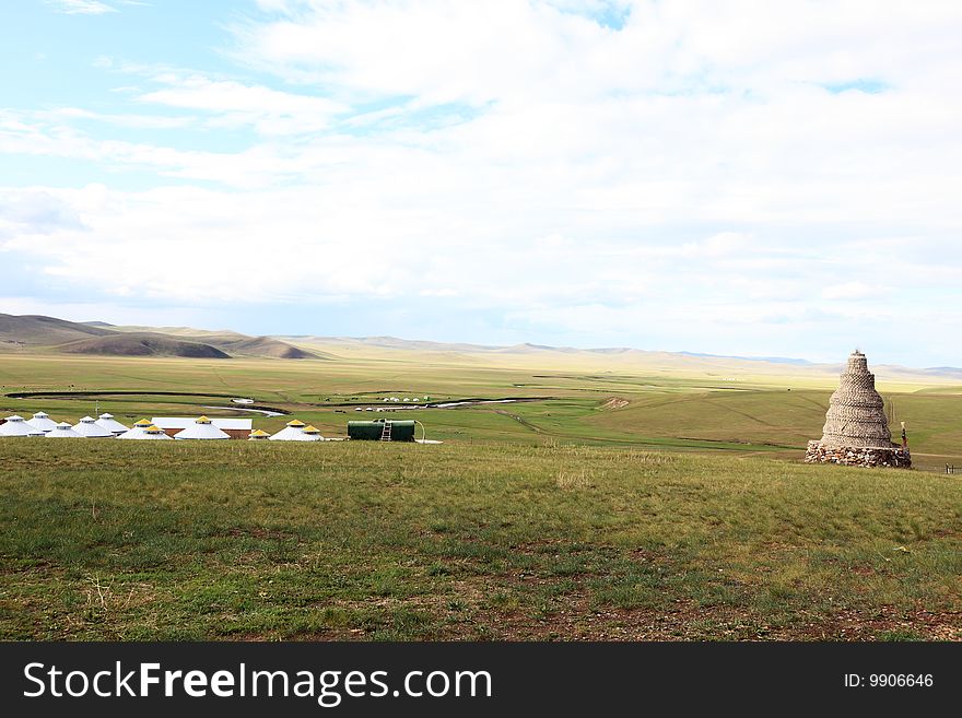 grassland in neimenggu province of china