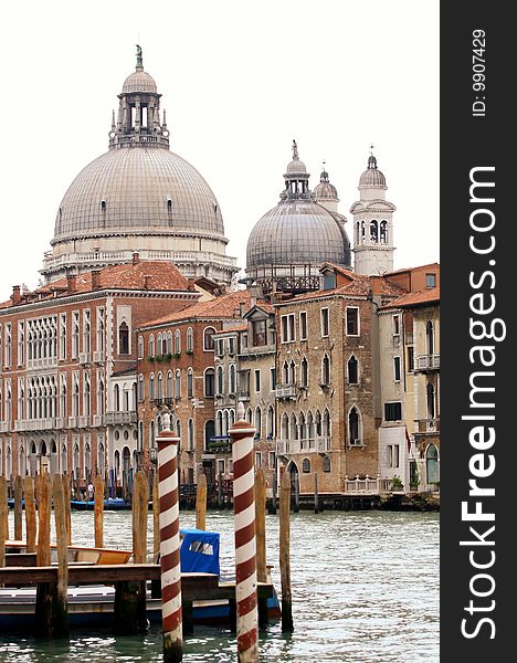 View of Santa Maria della Salute in Venice, Italy