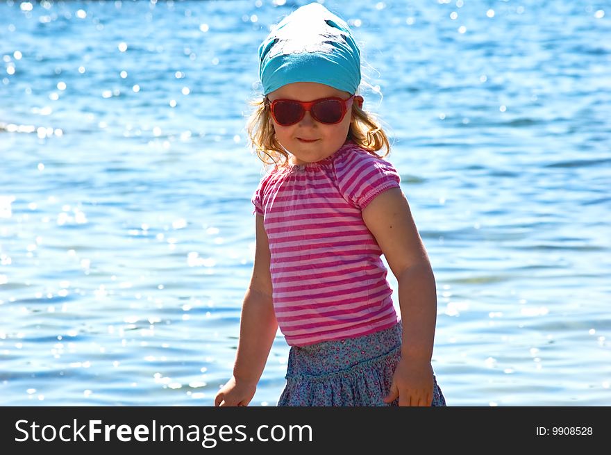 Little Girl At The Sea