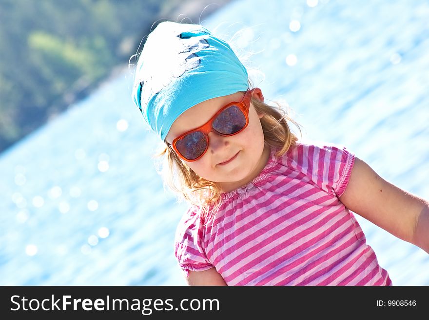 Little Girl At The Sea