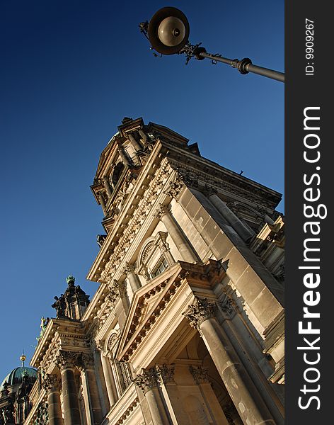 Berlin Cathedral - the right Dome. Berlin, Germany. Was shot at 05.09.2007. The Cathedral of Berlin is the largest church in the city, and it serves as a vital center for the Protestant church of Germany. Reaching out well beyond the borders of the parish and of Berlin, the cathedral attracts thousands of visitors, year after year, from Germany and abroad. The height of the domes is 114 meters. Berlin Cathedral - the right Dome. Berlin, Germany. Was shot at 05.09.2007. The Cathedral of Berlin is the largest church in the city, and it serves as a vital center for the Protestant church of Germany. Reaching out well beyond the borders of the parish and of Berlin, the cathedral attracts thousands of visitors, year after year, from Germany and abroad. The height of the domes is 114 meters.