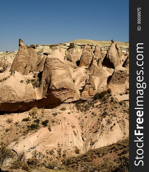 Stone formations of Cappadocia, Turkey