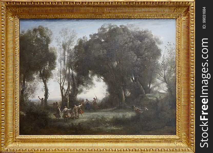 &x22;Une MatinÃ©e, La Danse Des Nymphes&x22;, Camille Corot, Vers 1850.