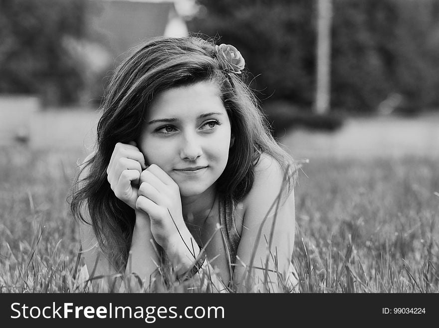 Photograph, Beauty, Facial Expression, Black And White
