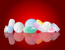 Pharmacy - Colorful Pills Royalty Free Stock Photography Pharmacy - Colorful Pills Royalty Free Stock Photography