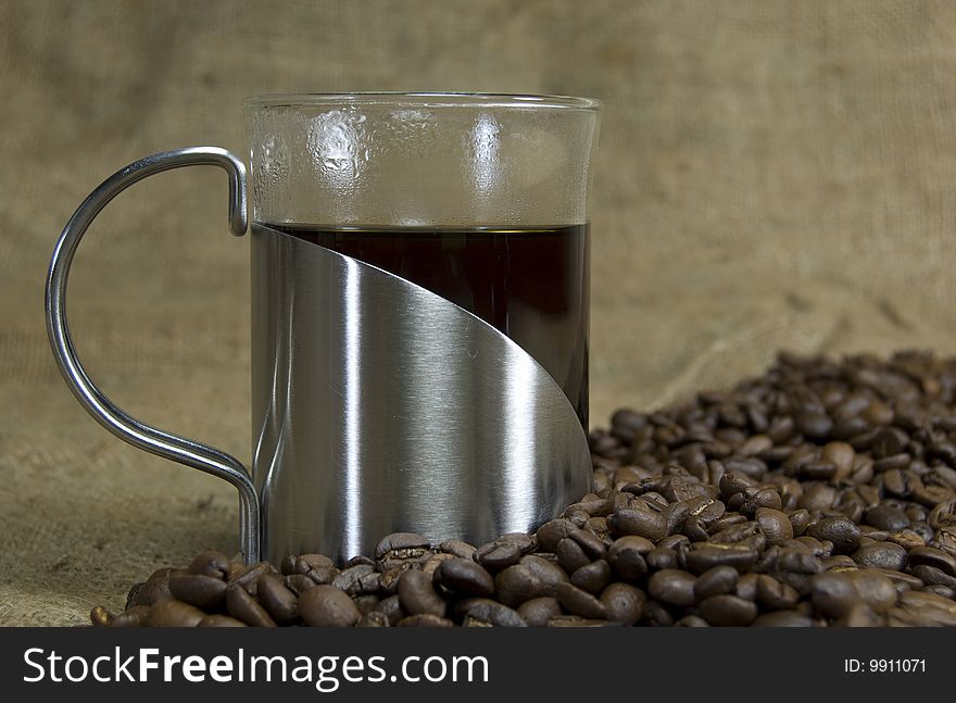 Fresh Coffee With Beans