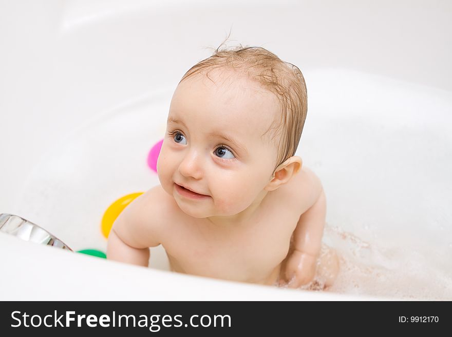 Baby In Bath