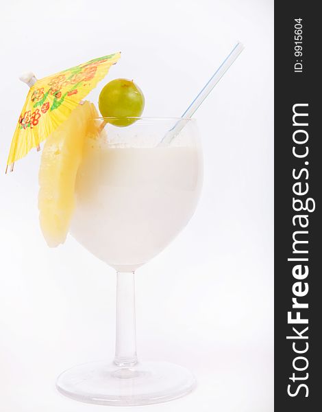 Alcohol Drink on white background