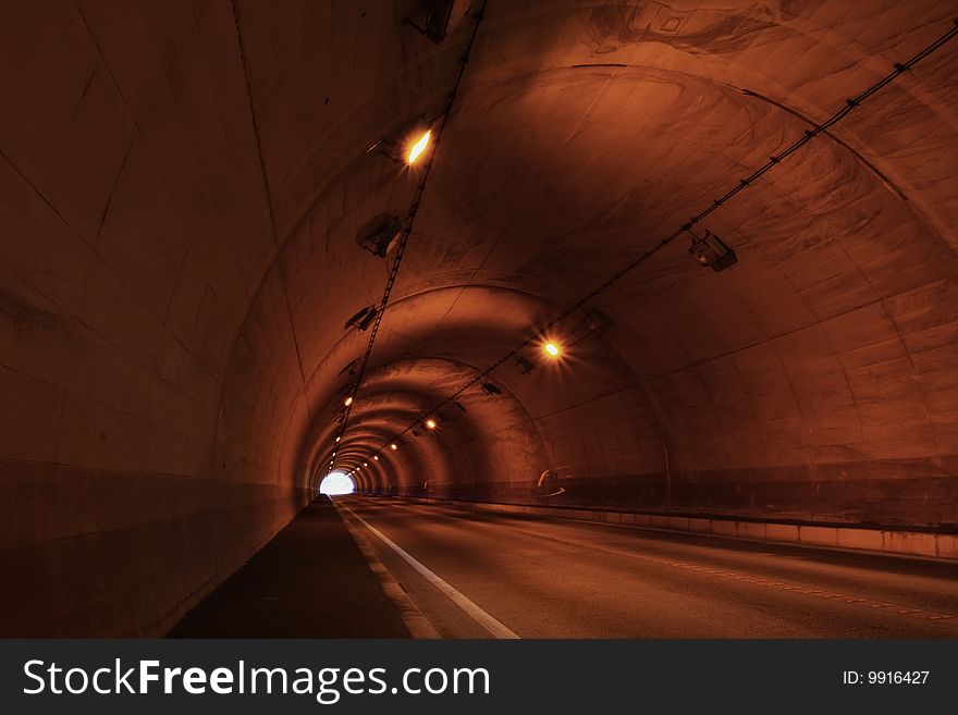 A tunnel near the seaside. A tunnel near the seaside.