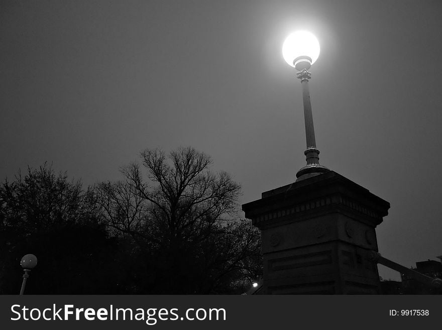 Stock image of fall foliage at Boston Public Garden