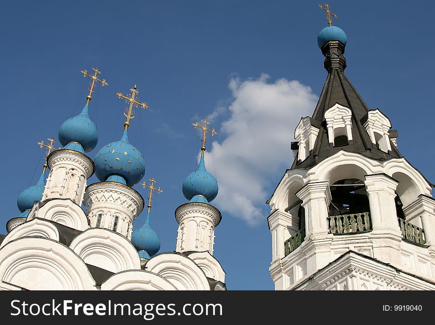 Trinity church and bell tower in Murom, Central Russia