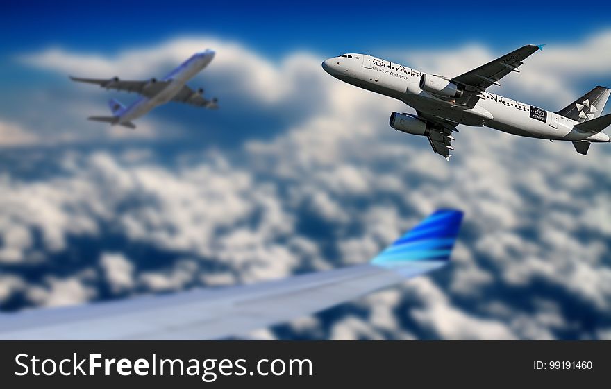 Airline, Sky, Airplane, Air Travel