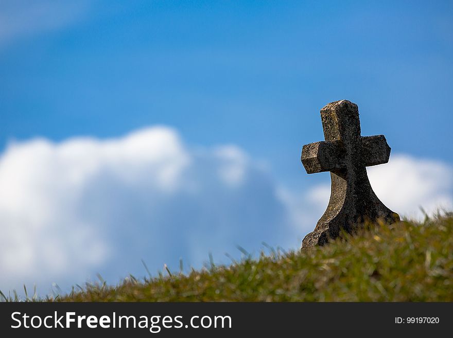 Sky, Cloud, Cross, Grass