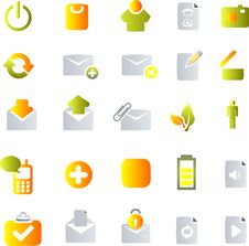 Vector Icons Set Stock Image