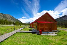 House In Mountains Stock Photography House In Mountains Stock Photography