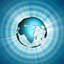 World In Rays Stock Image World In Rays Stock Image