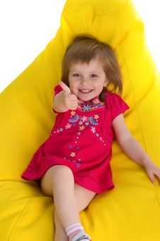 Well-dressed Small Girl Stock Image Well-dressed Small Girl Stock Image