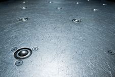 Metal Deck With Roller Bearings Stock Photos Metal Deck With Roller Bearings Stock Photos
