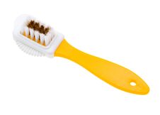 Close-up Brush For Suede Shoes Isolated On White Stock Photography Close-up Brush For Suede Shoes Isolated On White Stock Photography