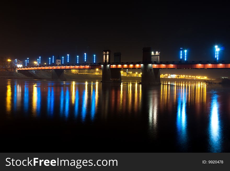 It is a bridge in Kaunas, Lithuania. It is a bridge in Kaunas, Lithuania.