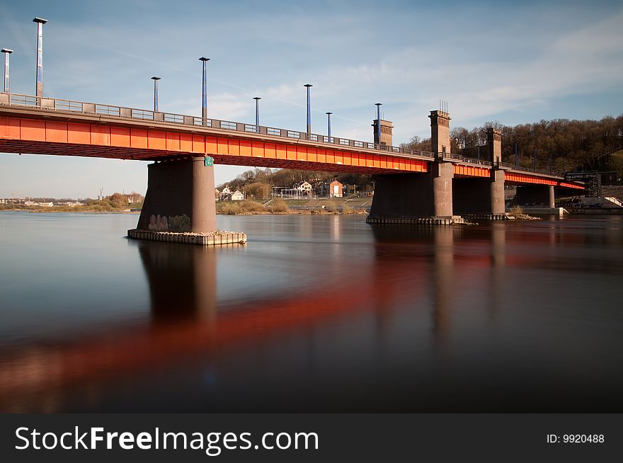 The bridge in Kaunas, Lithuania.