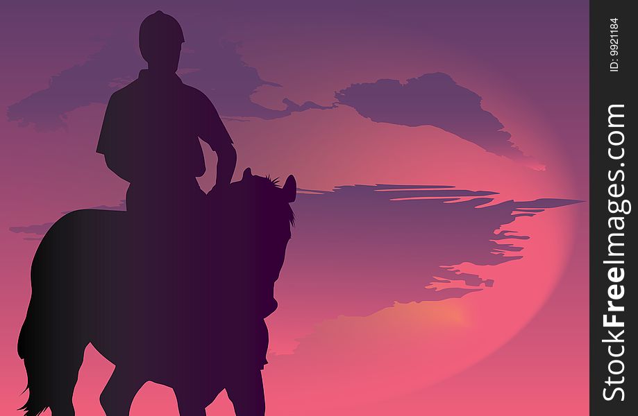 Horseman Silhouette