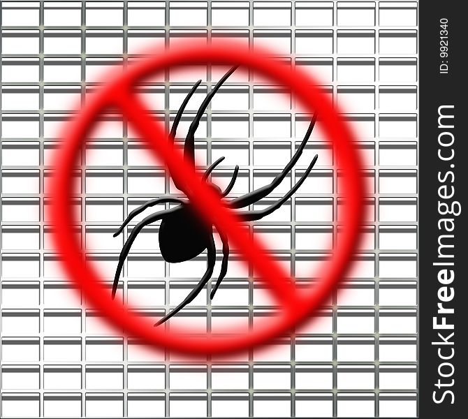 Illustration of the stop bugs net