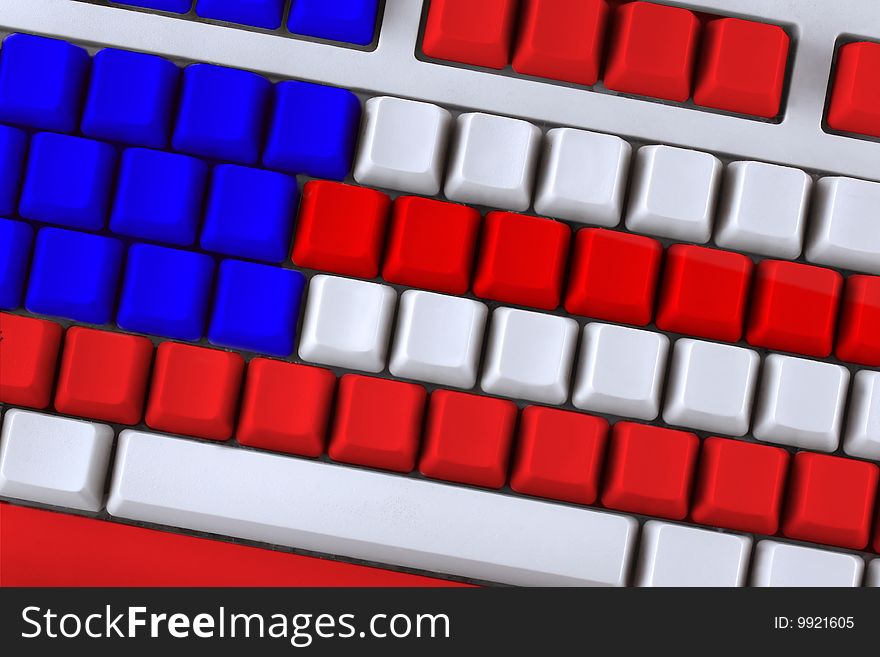 Keyboard like flag