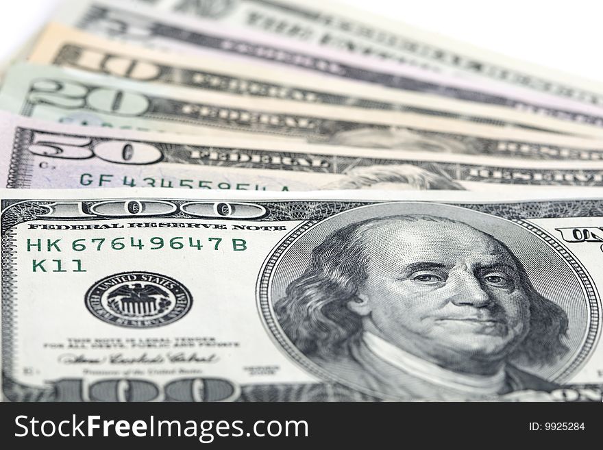 US Dollar banknotes