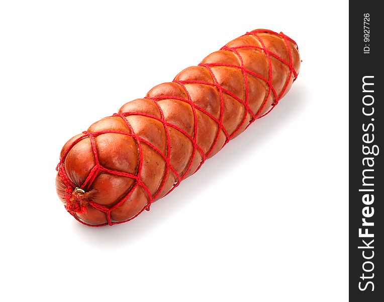 Sausage braided with red strand