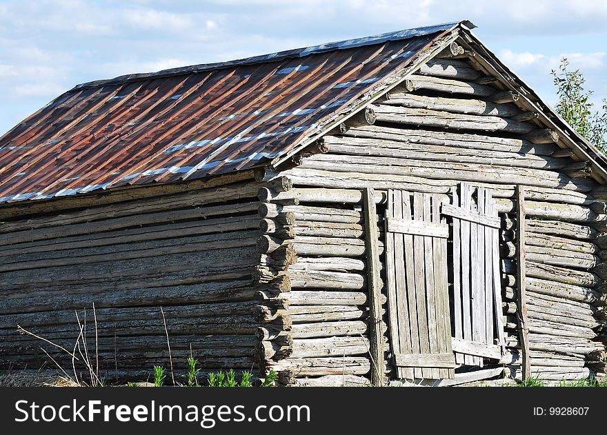 Nostalgic Log Hay Barn