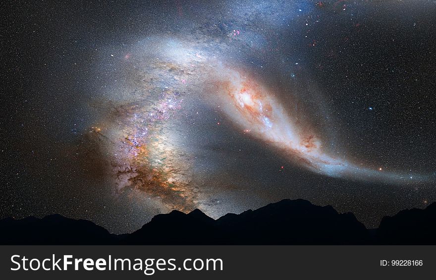 Galaxy, Atmosphere, Sky, Universe