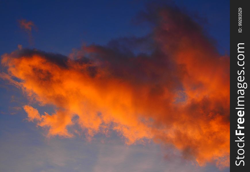 Sky, Cloud, Afterglow, Red Sky At Morning