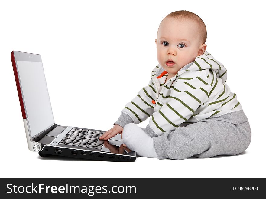 Sitting, Laptop, Child, Product