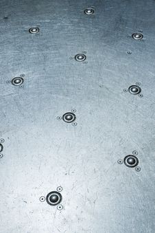 Metal Deck With Roller Bearings Stock Photo Metal Deck With Roller Bearings Stock Photo