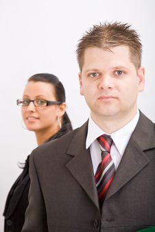 Business Man And Woman Stock Photo