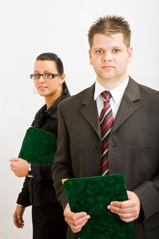 Business Man And Woman Stock Photos