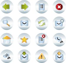 Vector Icons Set. Royalty Free Stock Image