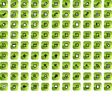 Vector Icons Set. Stock Photo