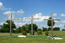 Three Crosses Royalty Free Stock Image Three Crosses Royalty Free Stock Image